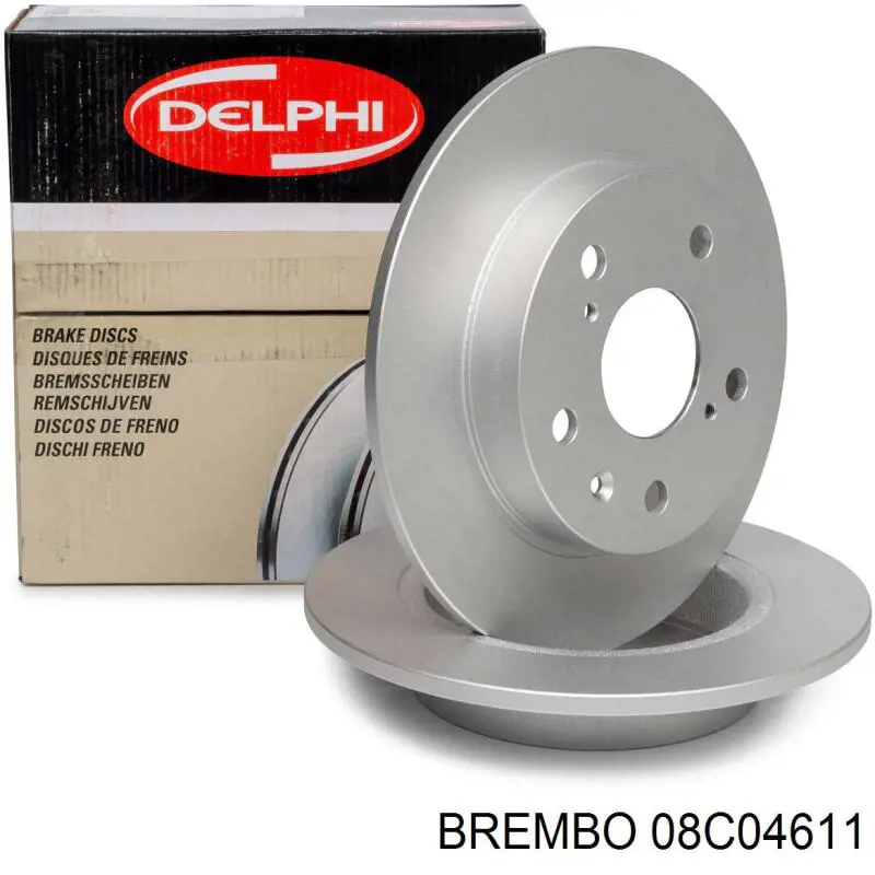 Купить 08C04611 Brembo Диск тормозной задний