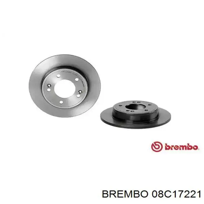 08.C172.21 Brembo диск тормозной задний
