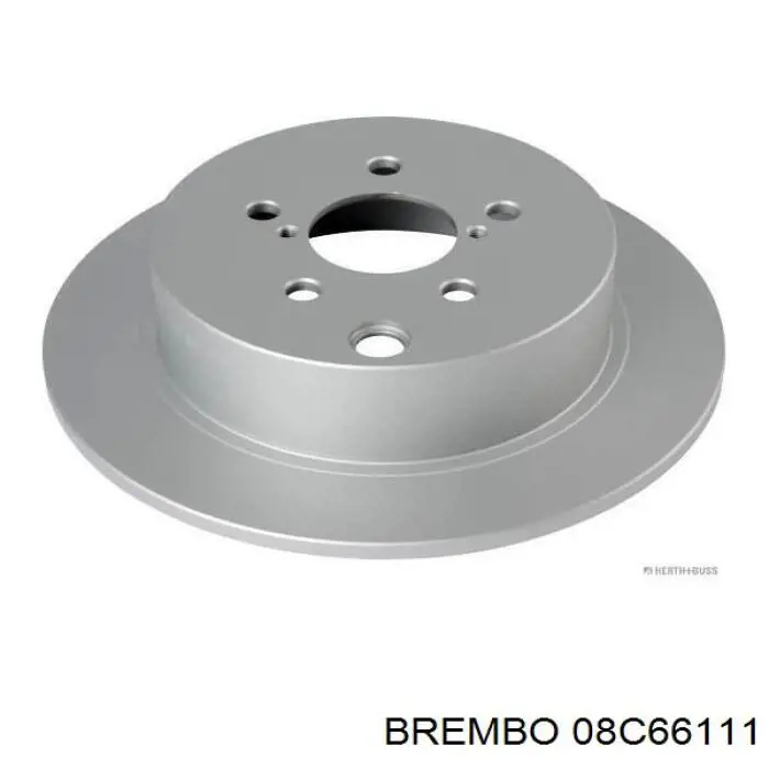 Disco de freno trasero 08C66111 Brembo