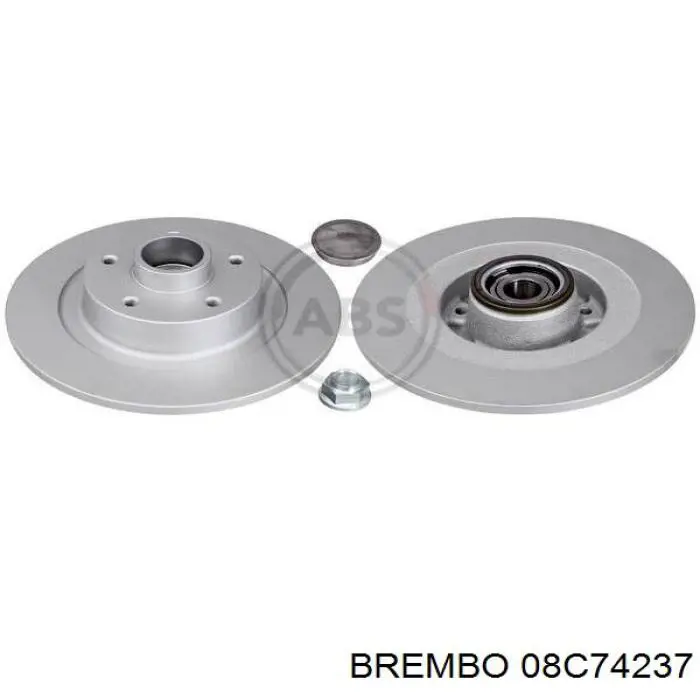08C74237 Brembo Дисковый тормоз