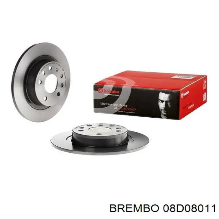 08D08011 Brembo тормозные диски
