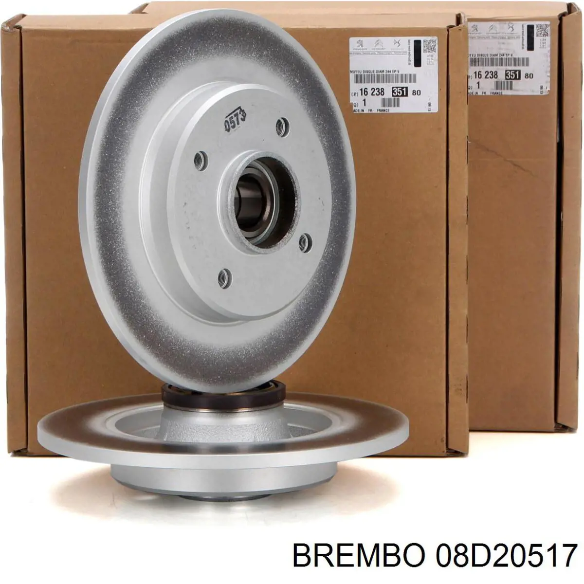 08.D205.17 Brembo disco do freio traseiro