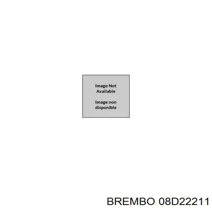 Disco de freno trasero 08D22211 Brembo