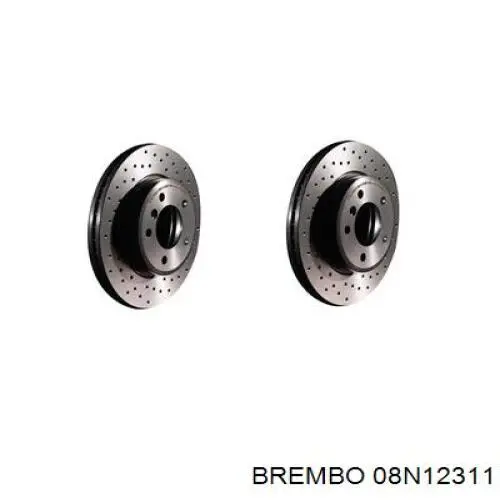 Тормозные диски 08N12311 Brembo