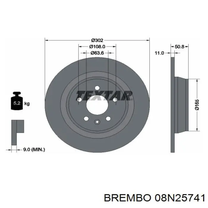 Тормозные диски 08N25741 Brembo