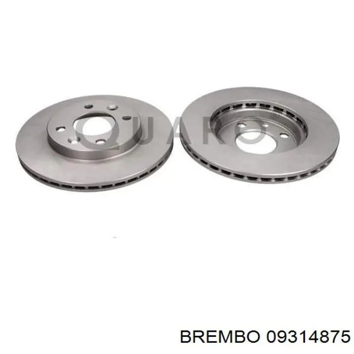 Передние тормозные диски 09314875 Brembo