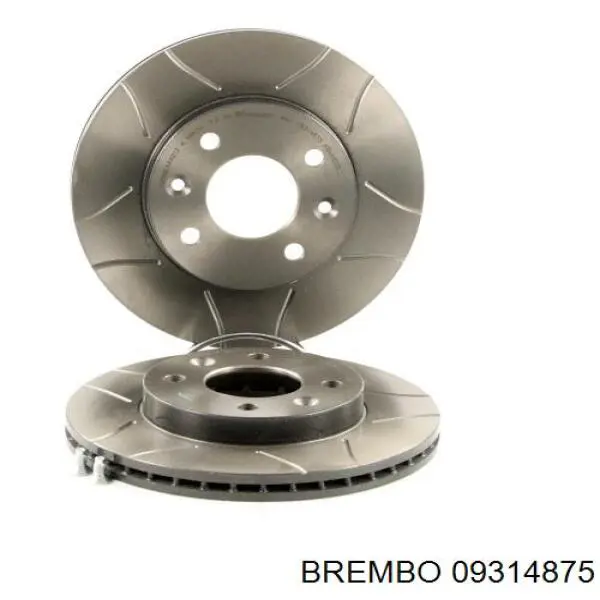 09314875 Brembo Диск тормозной передний
