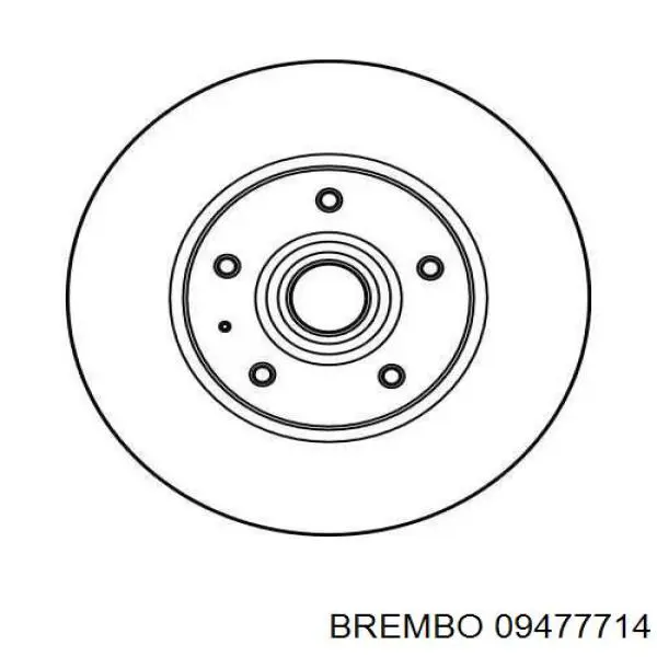 Передние тормозные диски 09477714 Brembo