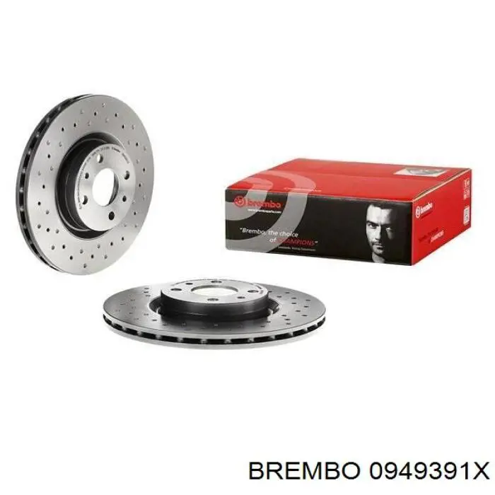 0949391X Brembo диск тормозной передний