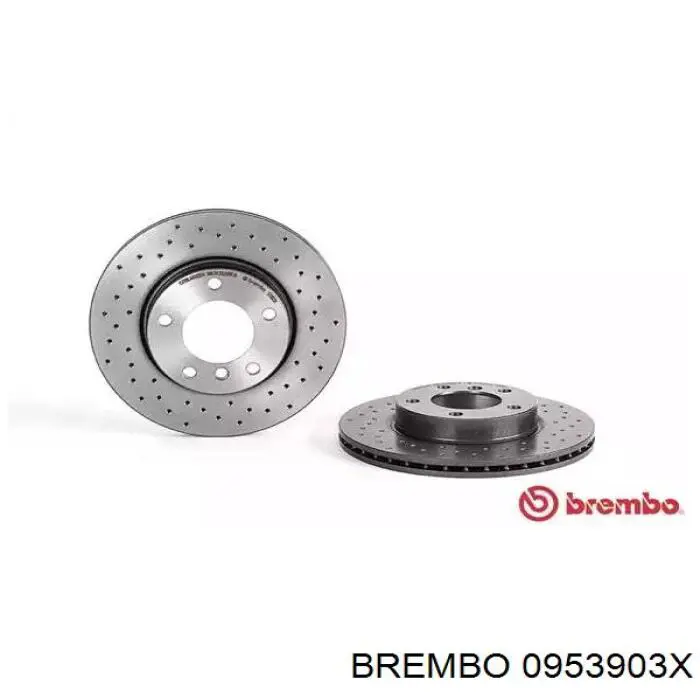 0953903X Brembo диск тормозной передний