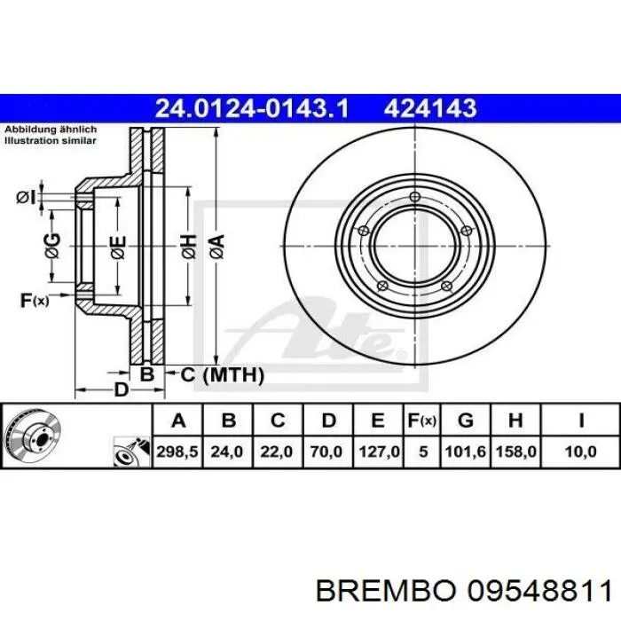 Купить 09548811 Brembo Ротор тормозной