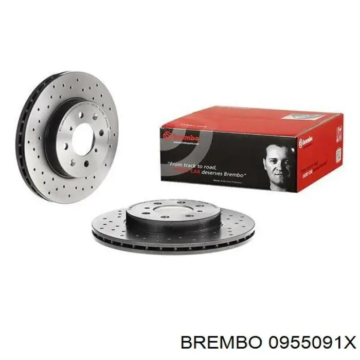 0955091X Brembo диск тормозной передний