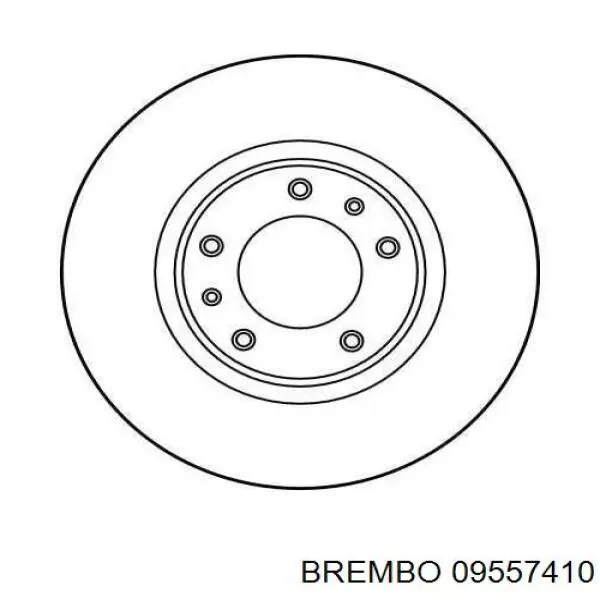 Передний тормозной диск Brembo 09557410