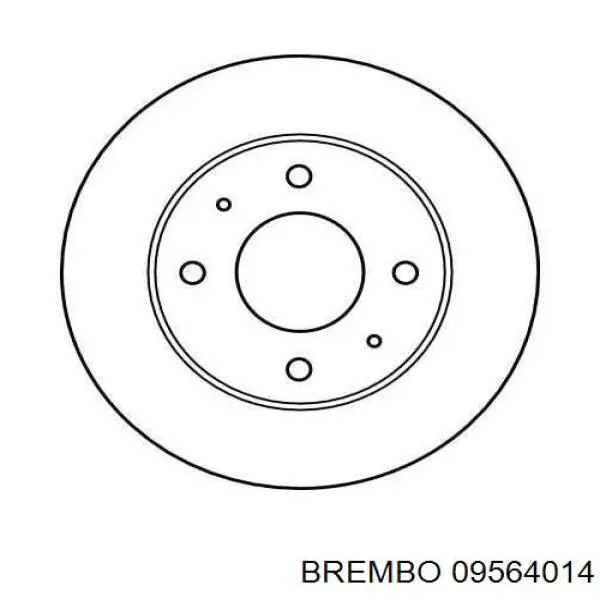 Купить 09564014 Brembo Ротор тормозной