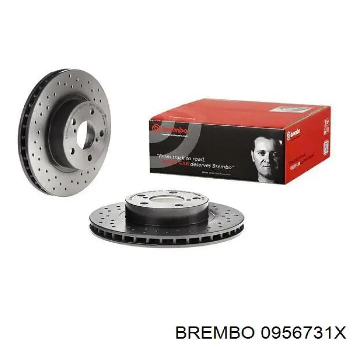 0956731X Brembo диск тормозной передний