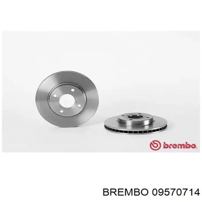 Передние тормозные диски 09570714 Brembo