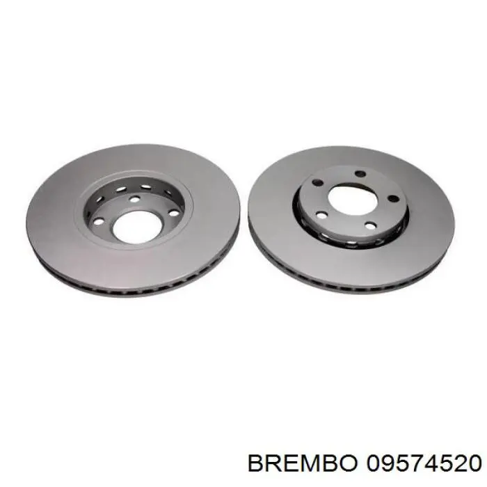 Передние тормозные диски 09574520 Brembo