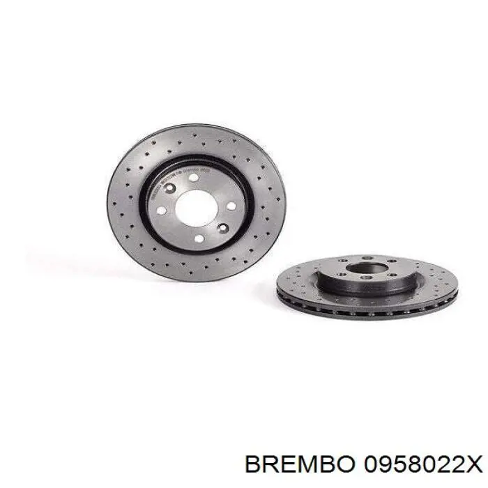 0958022X Brembo диск тормозной передний