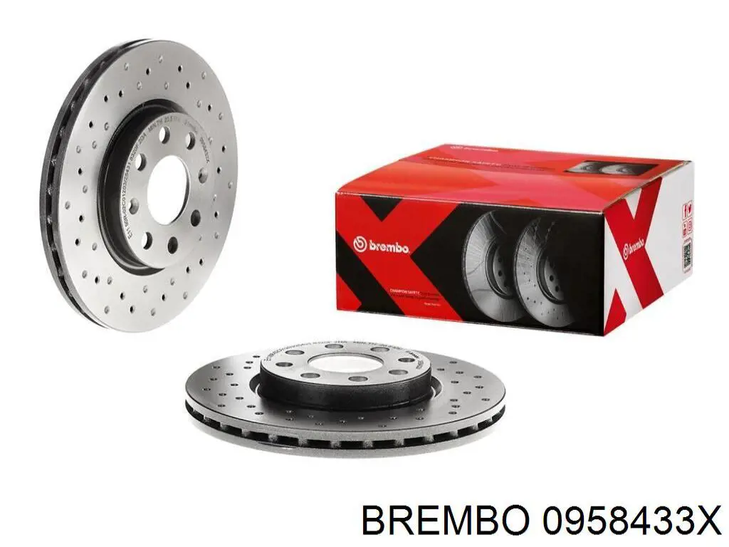 0958433X Brembo диск тормозной передний