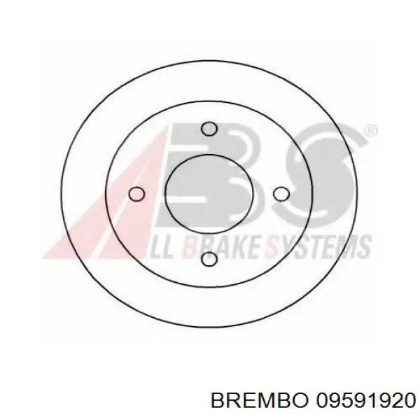 Передние тормозные диски 09591920 Brembo