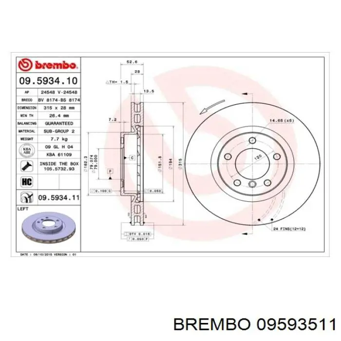 09593511 Brembo