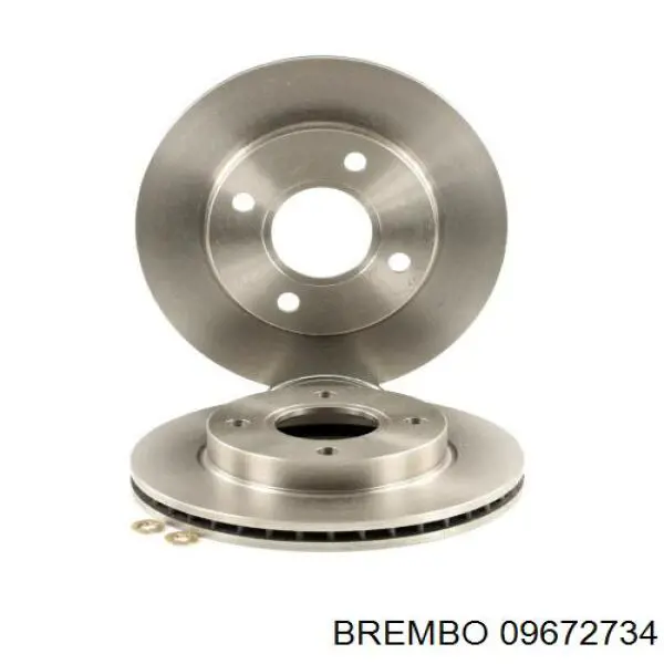09.6727.34 Brembo диск тормозной передний