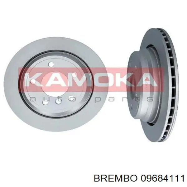 Disco de freno trasero 09684111 Brembo