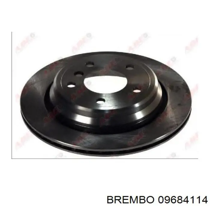 Тормозные диски 09684114 Brembo