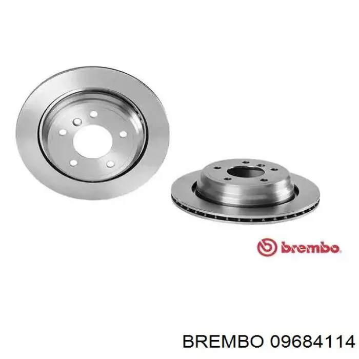 Тормозные диски 09684114 Brembo