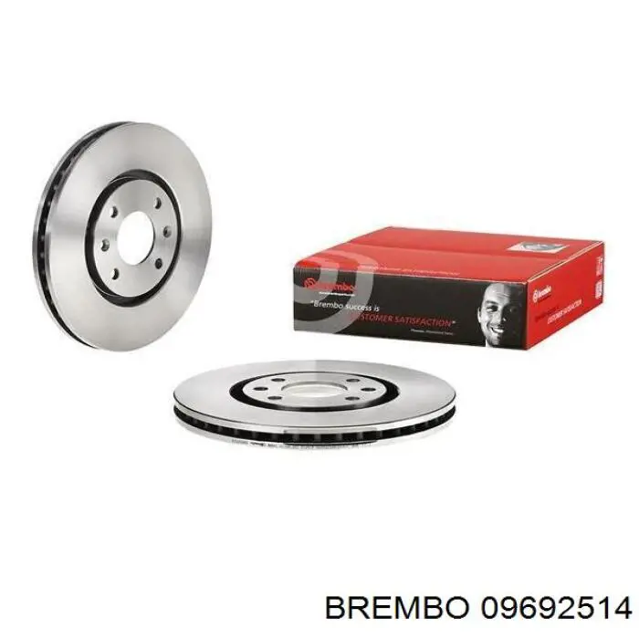 Freno de disco delantero 09692514 Brembo