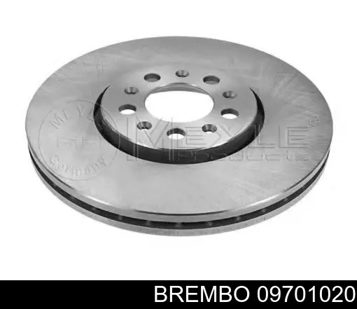 09701020 Brembo диск тормозной передний