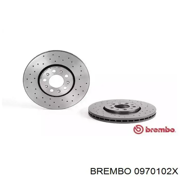 0970102X Brembo диск тормозной передний