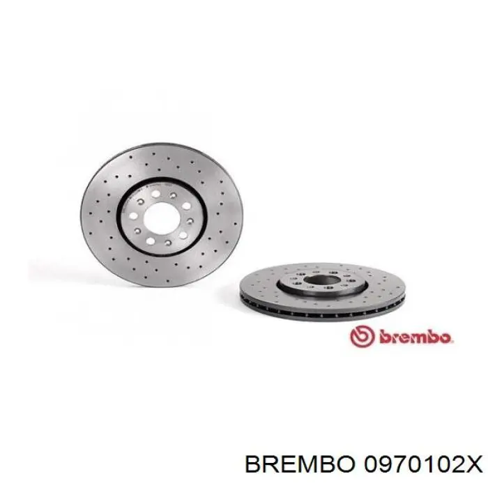 Тормоз дисковый передний Brembo 0970102X цена, от 78.13 USD