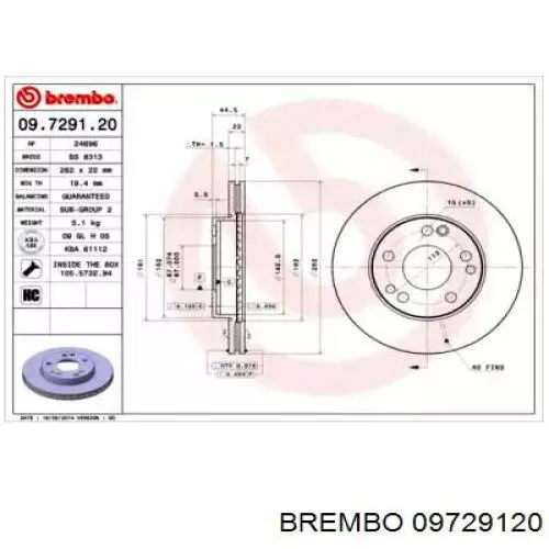 09729120 Brembo