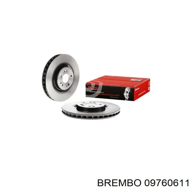 Передние тормозные диски 09760611 Brembo