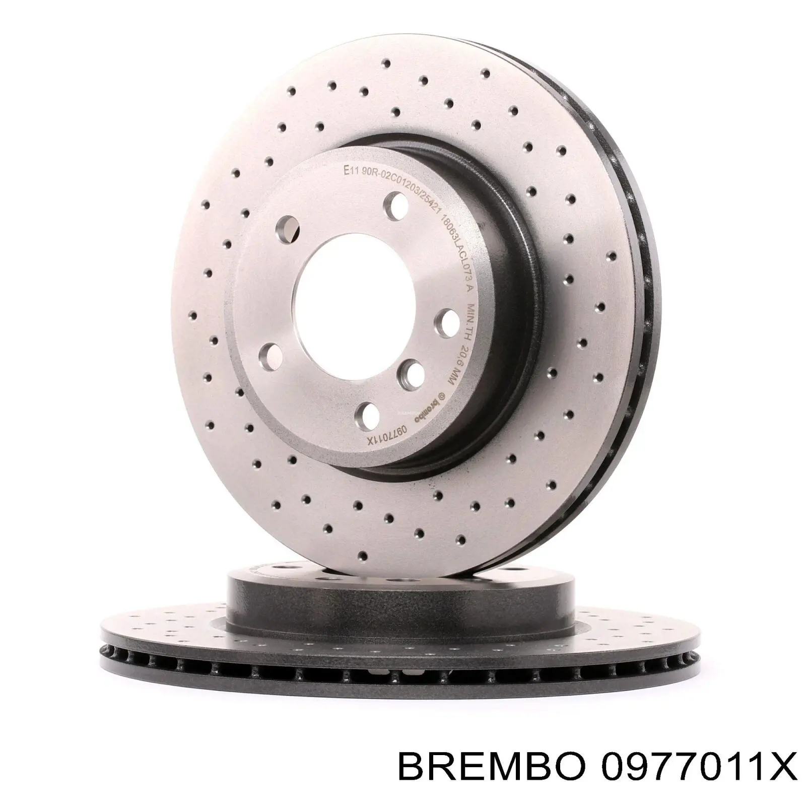 0977011X Brembo disco do freio dianteiro