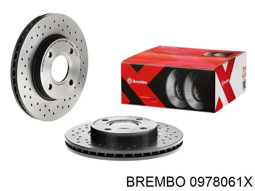 0978061X Brembo диск тормозной передний