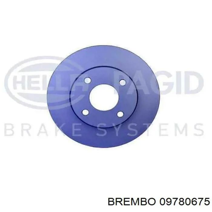 Передние тормозные диски 09780675 Brembo