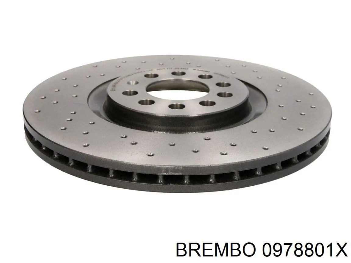 0978801X Brembo диск тормозной передний