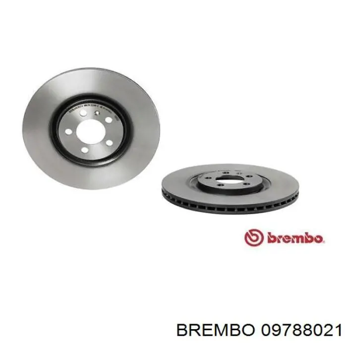 Передние тормозные диски 09788021 Brembo