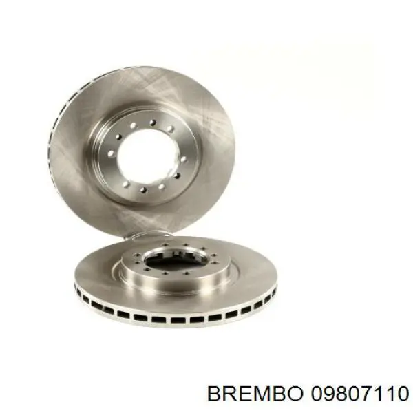 09807110 Brembo Диск тормозной передний