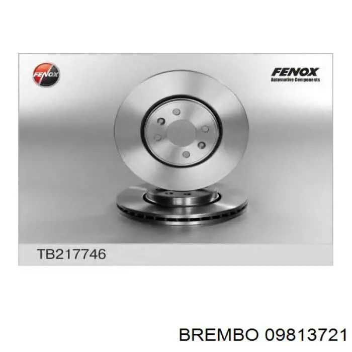 Купить 09813721 Brembo Ротор тормозной
