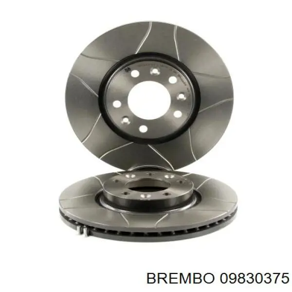 Передние тормозные диски 09830375 Brembo