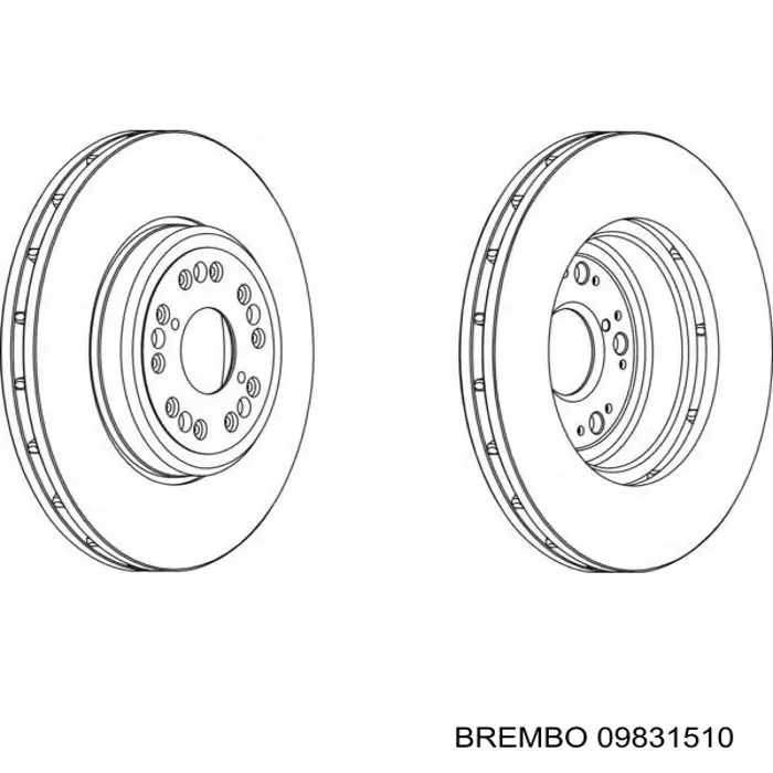 Купить 09831510 Brembo Ротор тормозной