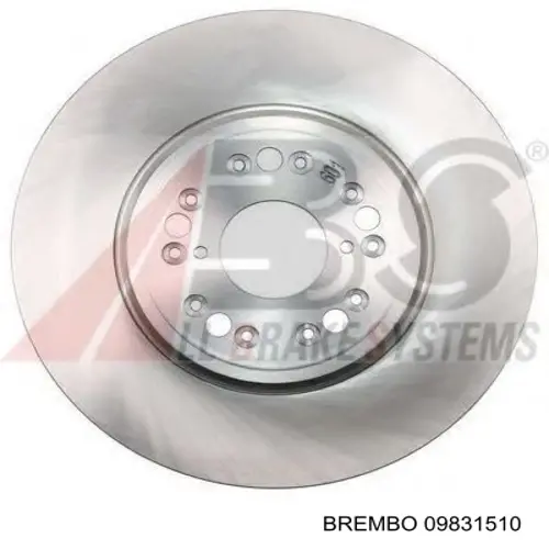 Передние тормозные диски 09831510 Brembo