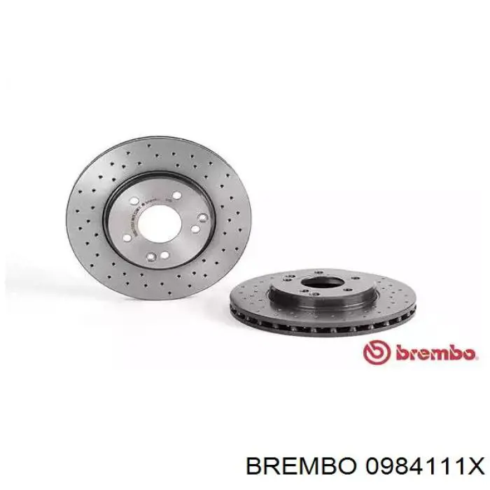 0984111X Brembo диск тормозной передний