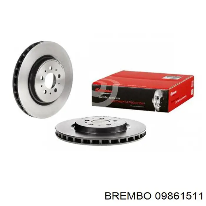 Тормозные диски 09861511 Brembo