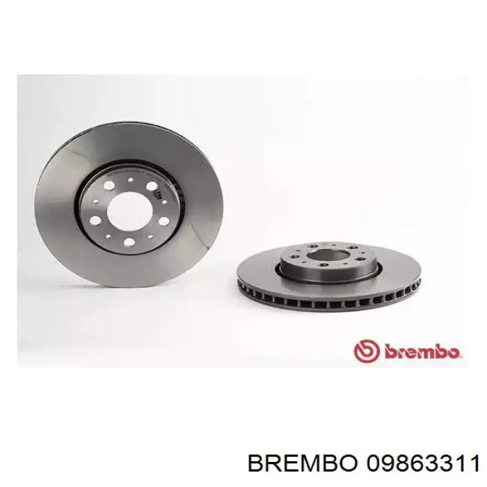 Передние тормозные диски 09863311 Brembo