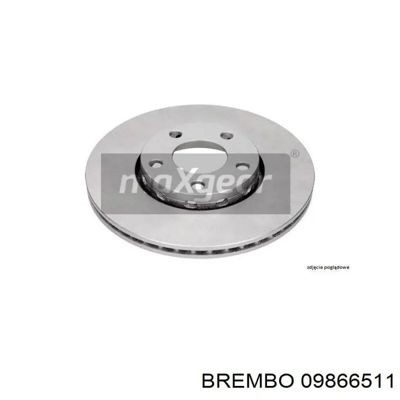 Передние тормозные диски 09866511 Brembo