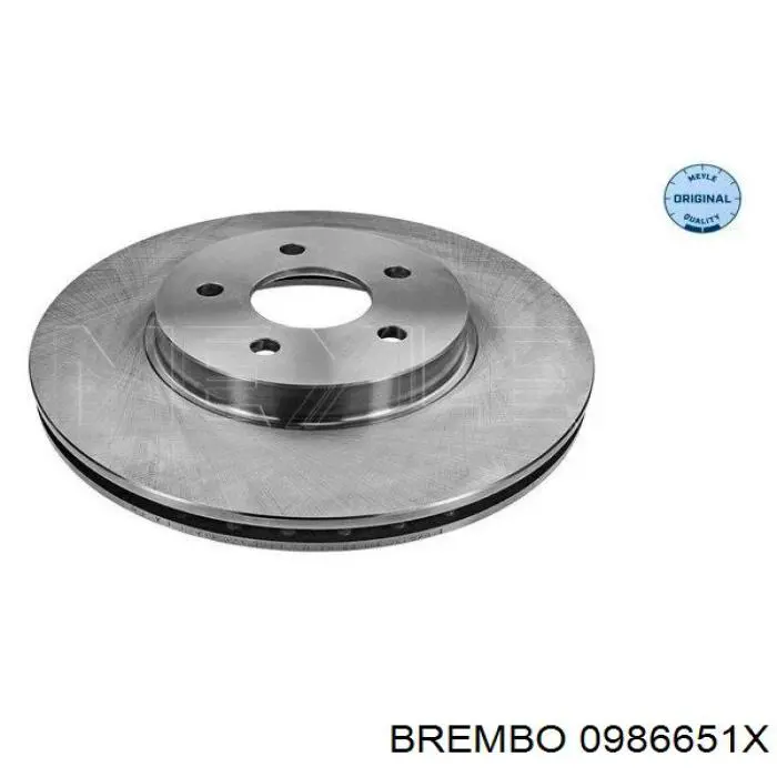 Тормоз дисковый передний Brembo 0986651X цена, от 45.53 USD